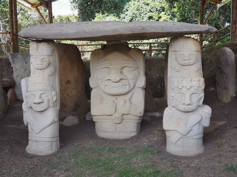 Statues in Parque Archaeologico, San Agustin Colombia