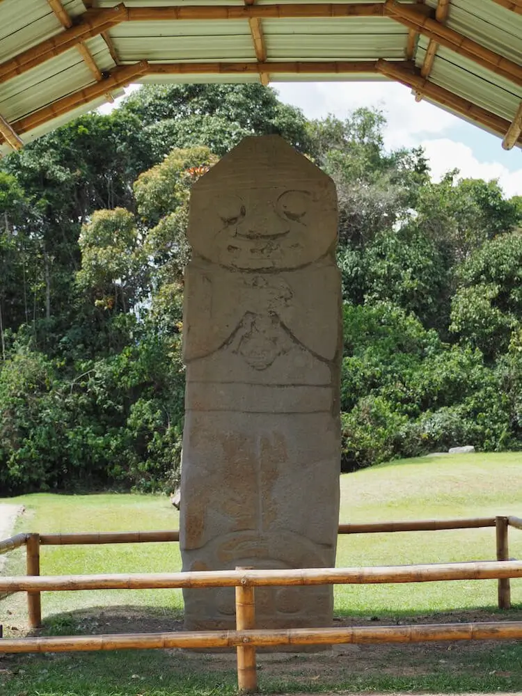 Statue at Alto de los Idolos, San Agustin Colombia