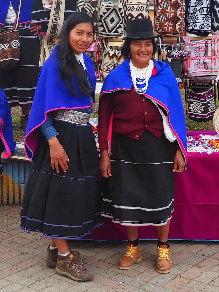Two ladies happy to pose for a photo