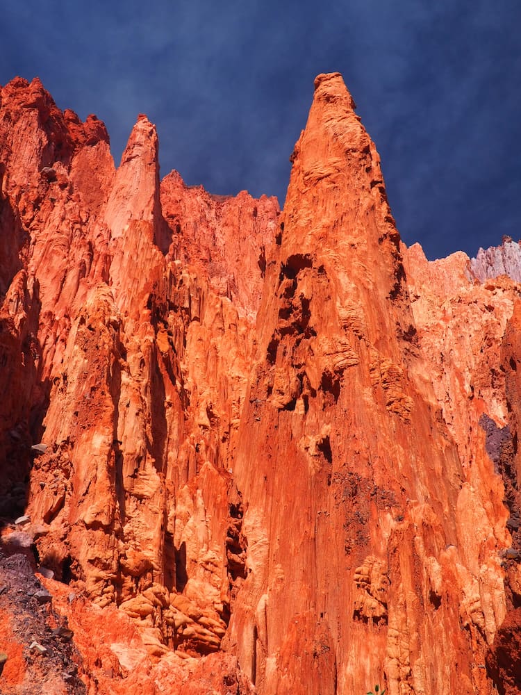 The red rocks of Serrania de las Senoritas