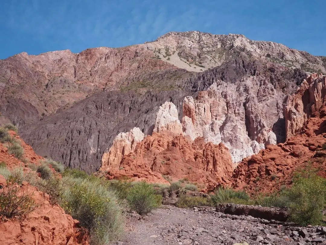 Multi-coloured rocks