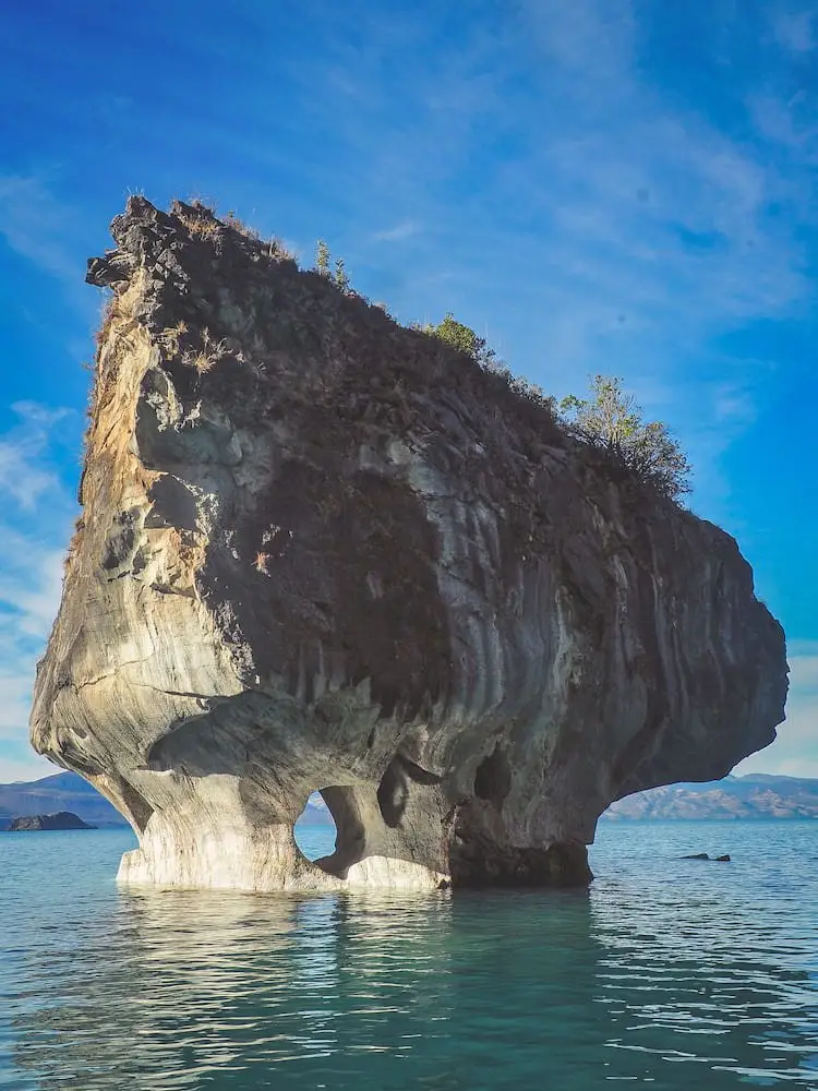 Rocky outcrop near to the caves