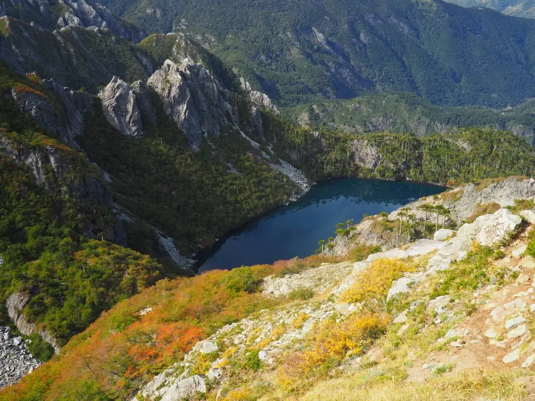 San Sebastian Trail - lake view from summit