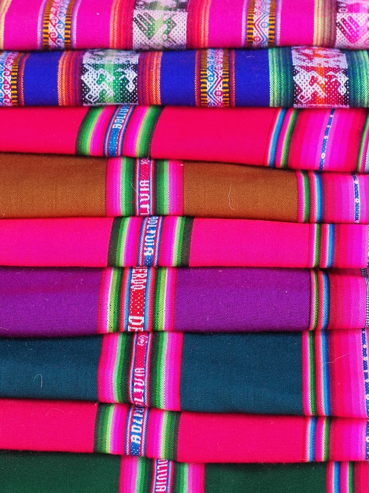 Colourful shawls