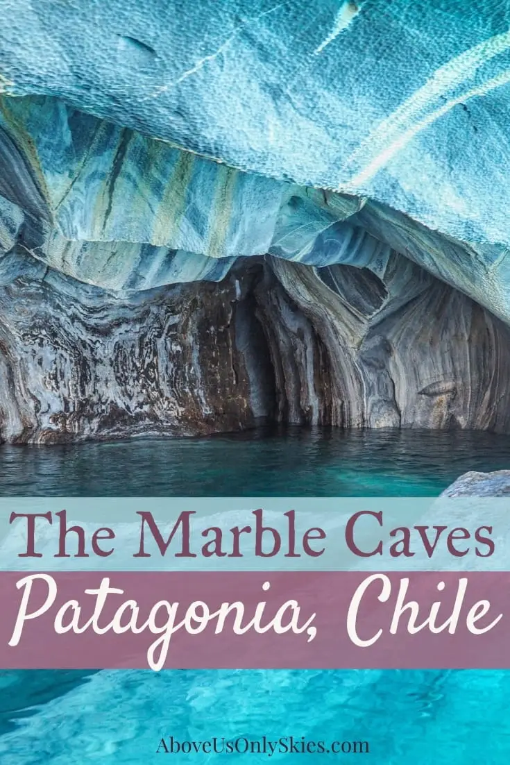 Carved out over thousands of years by glacial water, the Marble Caves in Chilean Patagonia are a must-see for anyone travelling along the Carretera Austral. Check out our guide for tips on how to get the best out of this natural phenomenon. #chile #chiletravel #carreteraaustral #marblecaves #marblecavespatagonia #patagoniachile #patagonia #puertoriotranquilo #lakes #carrara 