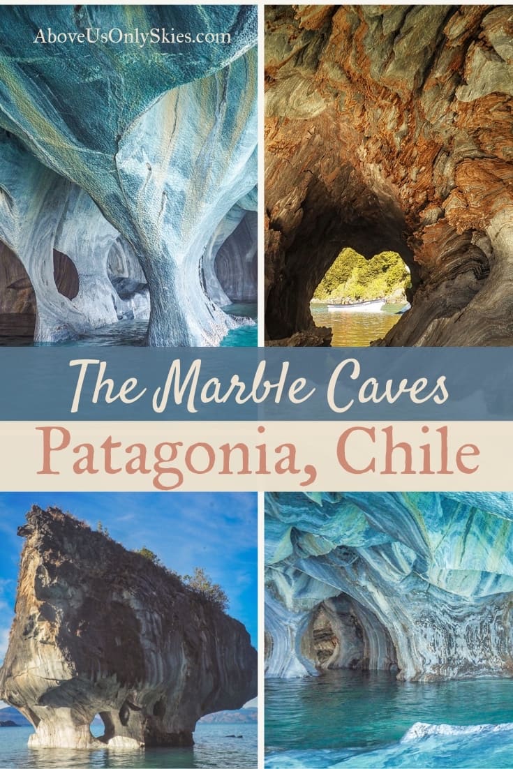 Carved out over thousands of years by glacial water, the Marble Caves in Chilean Patagonia are a must-see for anyone travelling along the Carretera Austral. Check out our guide for tips on how to get the best out of this natural phenomenon. #chile #chiletravel #carreteraaustral #marblecaves #marblecavespatagonia #patagoniachile #patagonia #puertoriotranquilo #lakes #carrara 