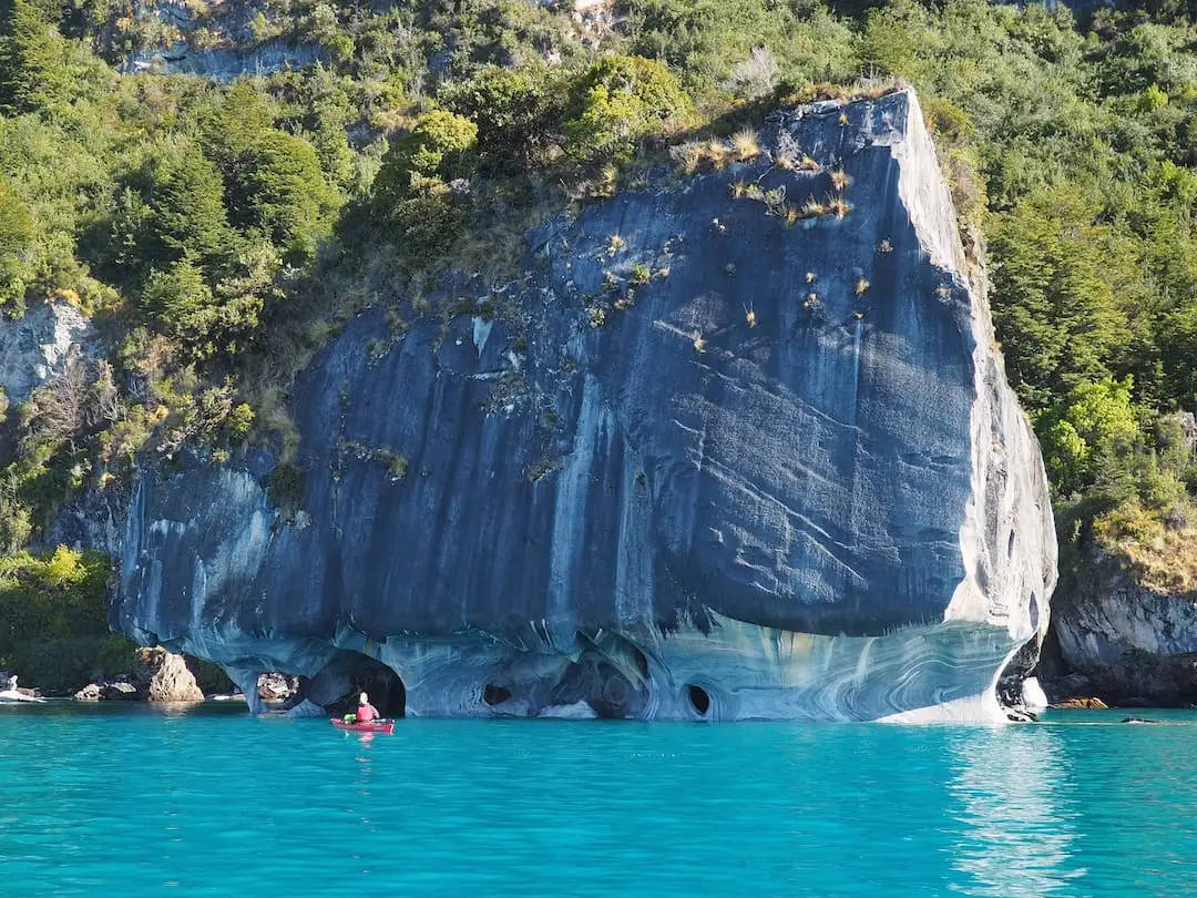 Kayakers on Lago General Carrera