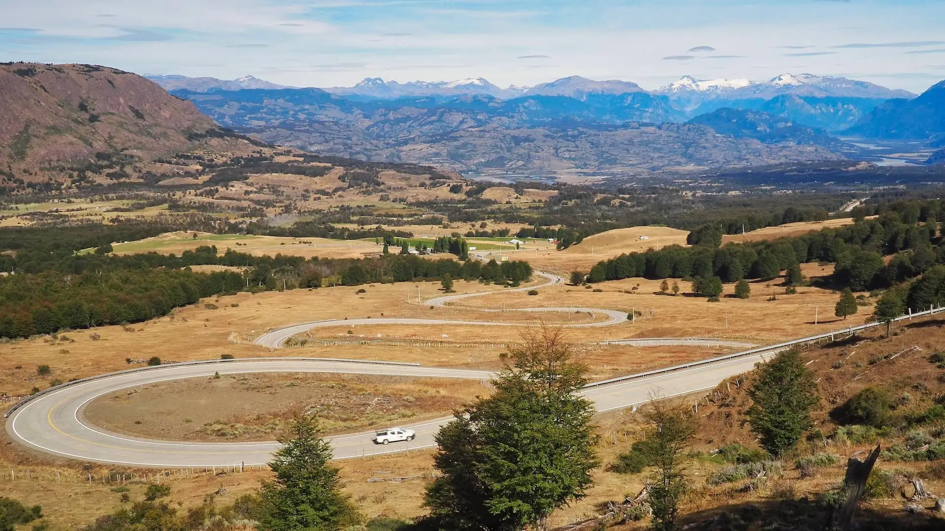 The Carretera Austral at Villa Cerro Castillo
