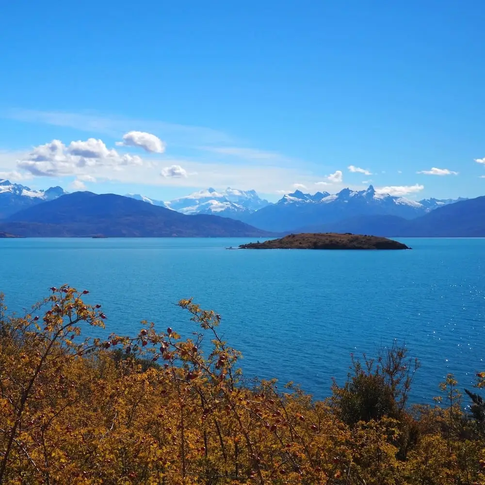 Puerto Guadal - view across Lago General Carrera