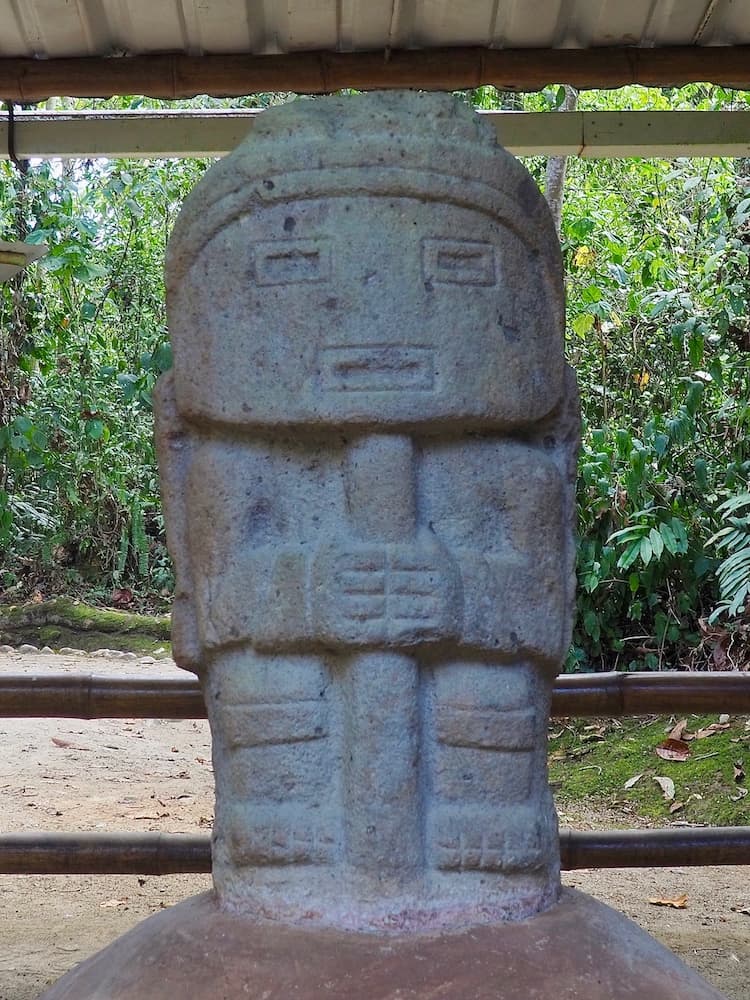 Megalithic statue in Parque Archaeologico