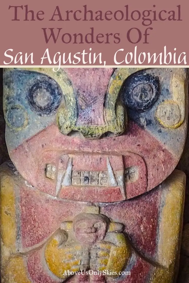 The stunning Archaeological Park of San Agustin, Colombia is a UNESCO World Heritage site that can be visited on foot, horseback and by jeep. Or all three! #unescoworldheritage #archaeologicalsite #colombiatravel #explorecolombia #horseridingholiday #colombiadestinations #offthebeatentrack #sanagustin