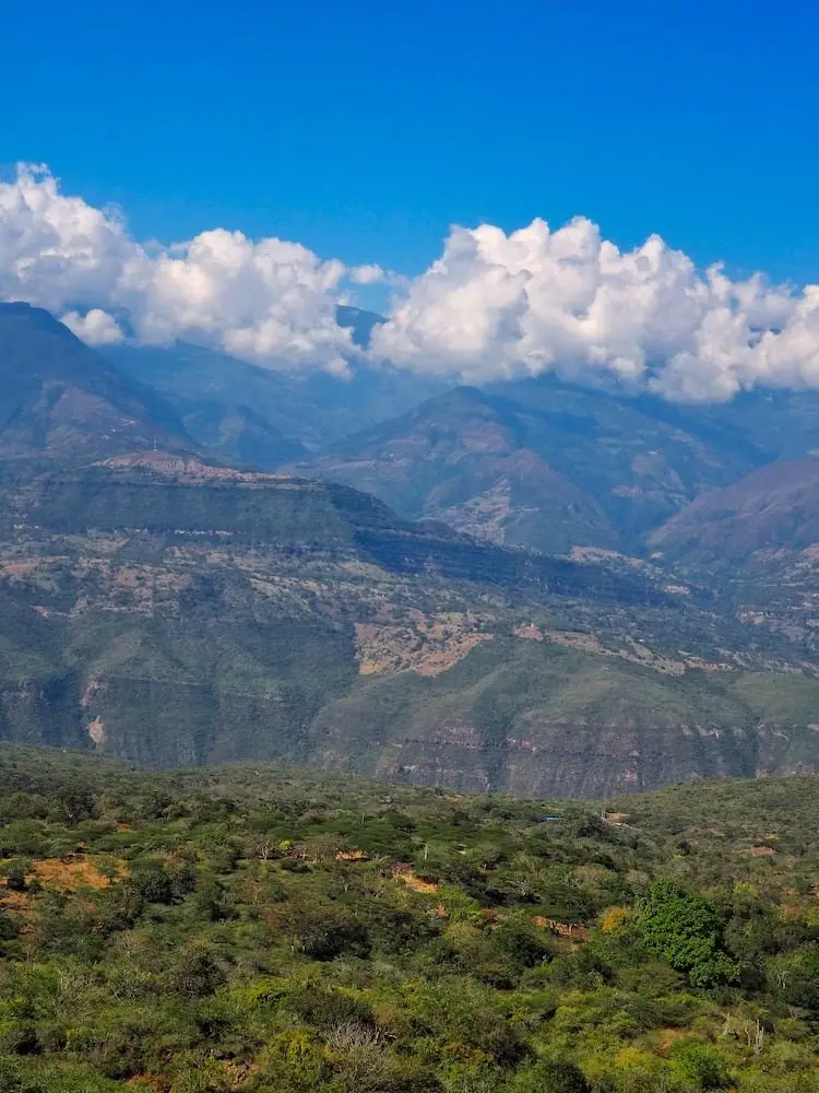 View of the canyon from El Camino Real