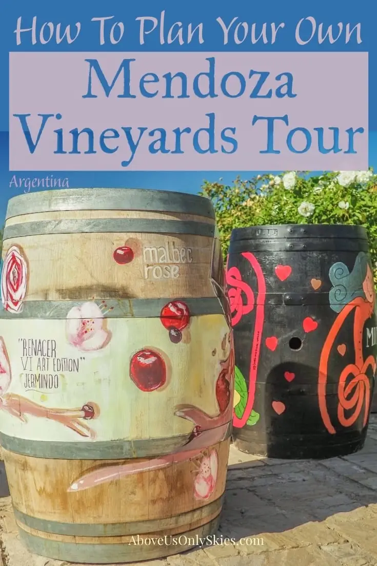 There are many companies offering tours to the Mendoza vineyards, but it's just as easy to organise your own at much less cost - here's how and where to go #malbec #mendoza #argentina #argentinatravel #winetours #winetasting #winetastingevents #winetastingexperience #argentinian #southamericatravel #renacer #vineyard #vineyards #travelaroundtheworld 