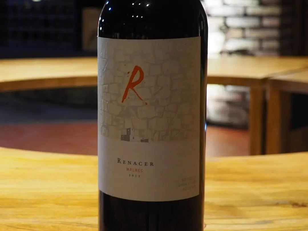 A bottle of ReNacer Malbec 2013