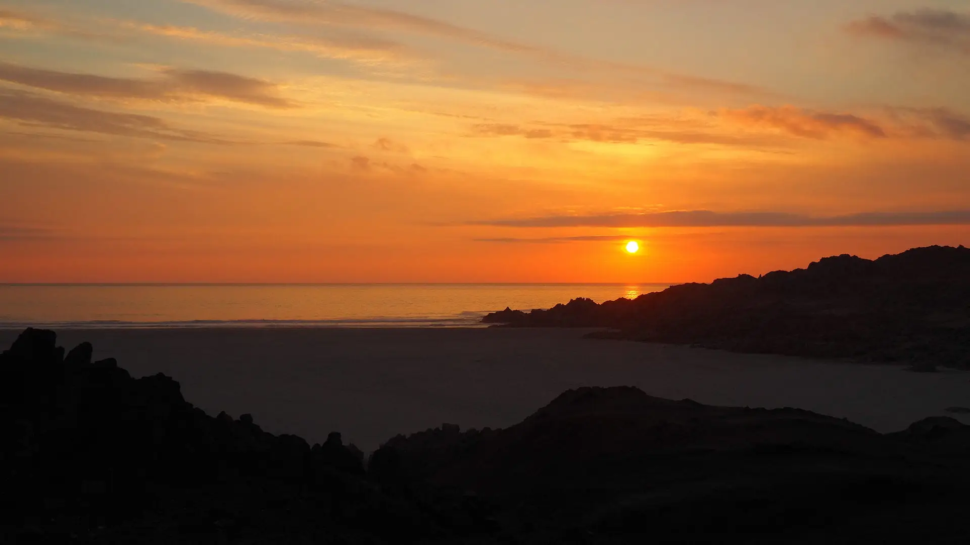 View of sunset from "Wild Love"