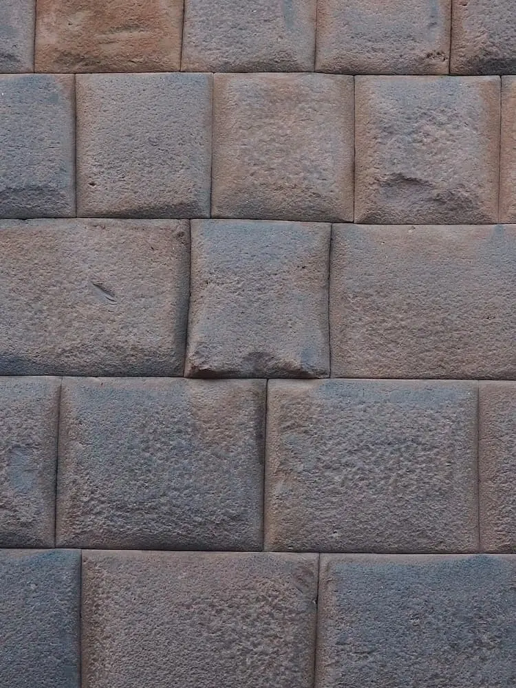 Large stones in a wall