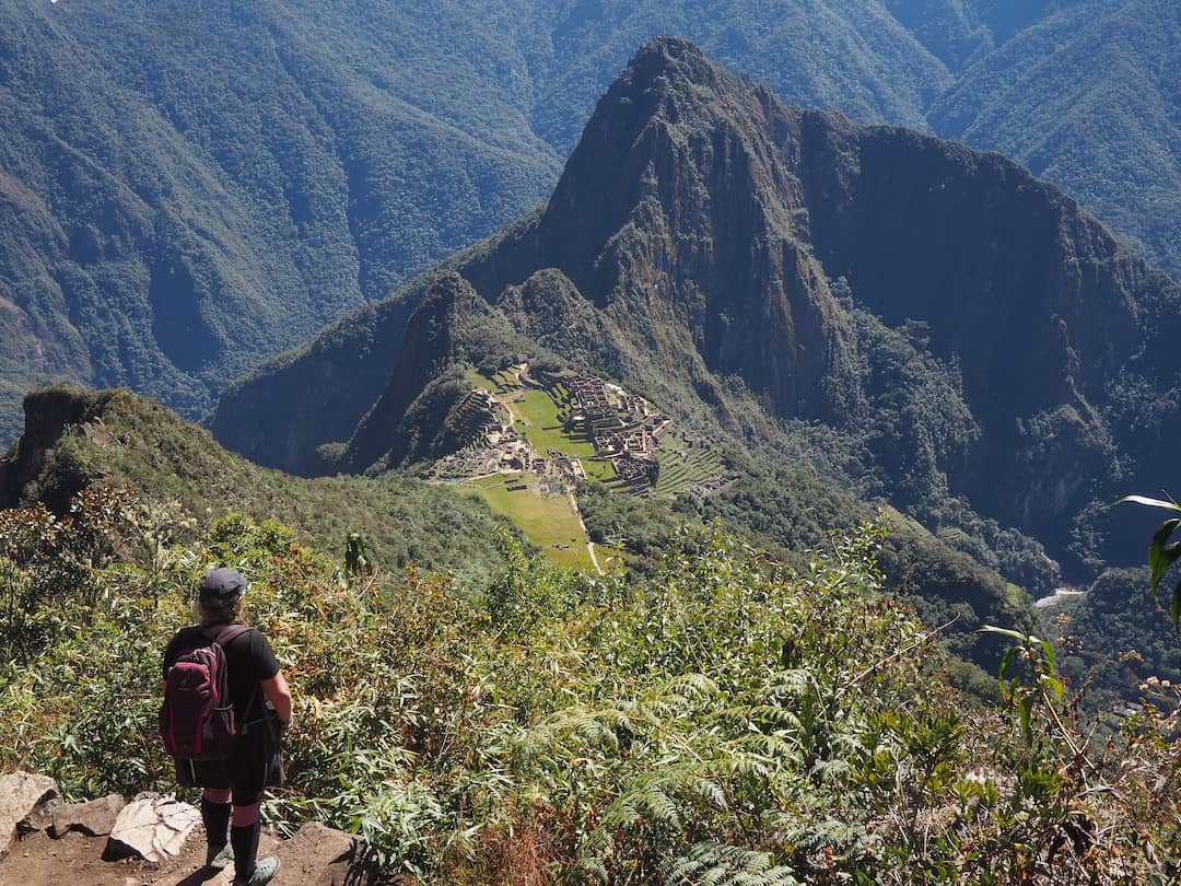 View of Machu Picchu from above