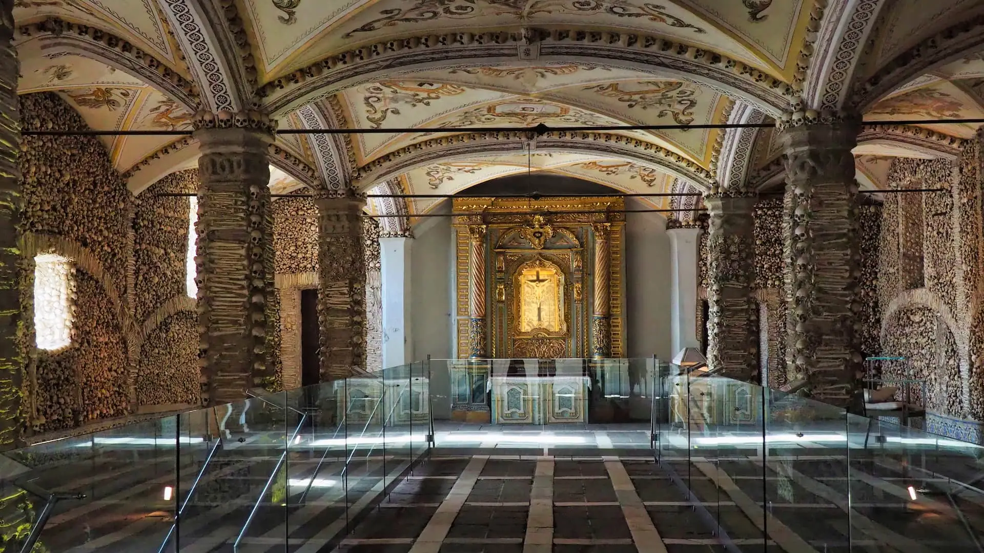 View of the Chapel of Bones from the entrance