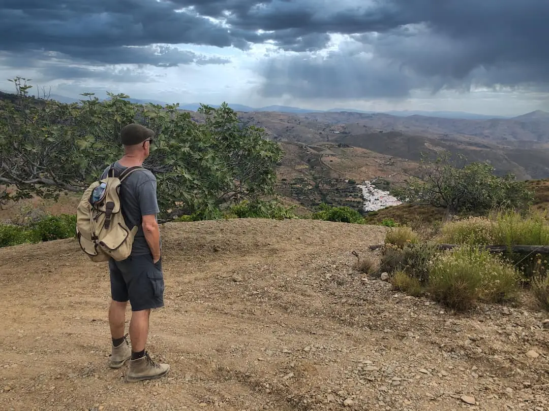 Ian looks out over Alfornón