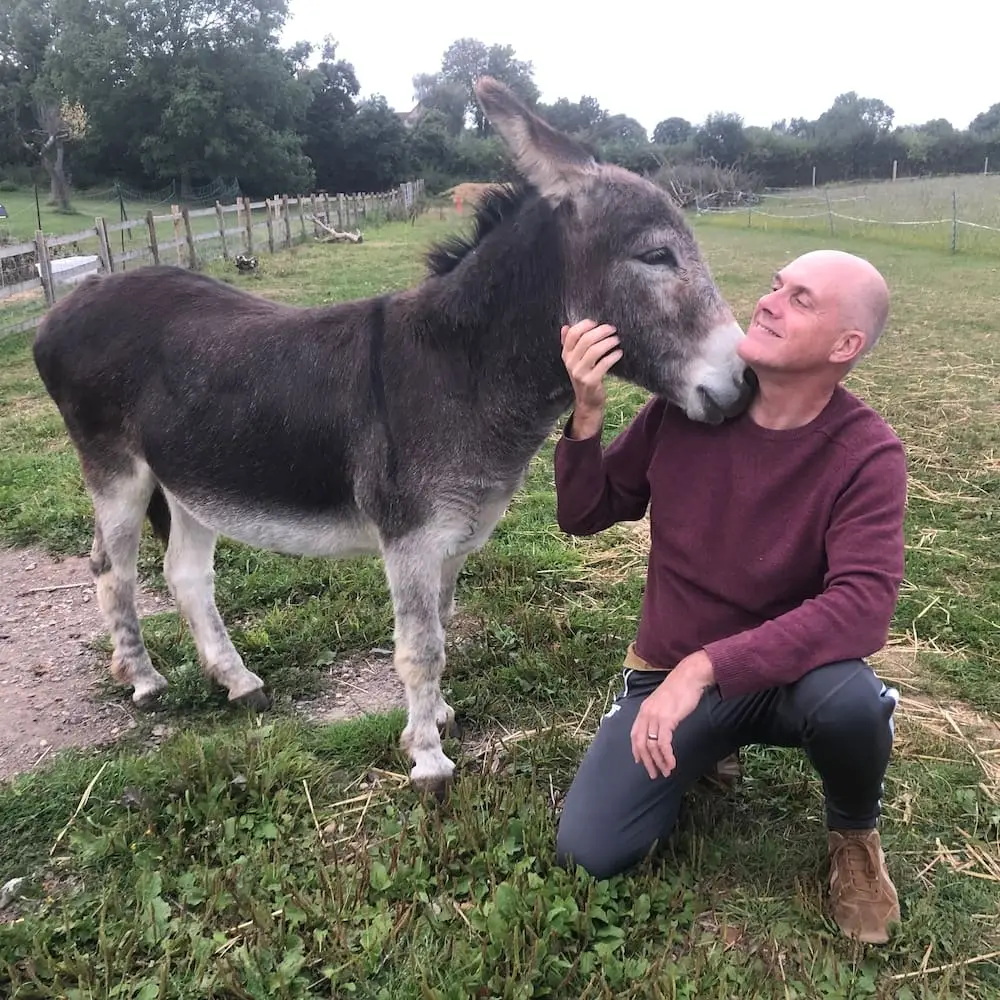 Housesitting in England - Ian with Jock Ian with Jock