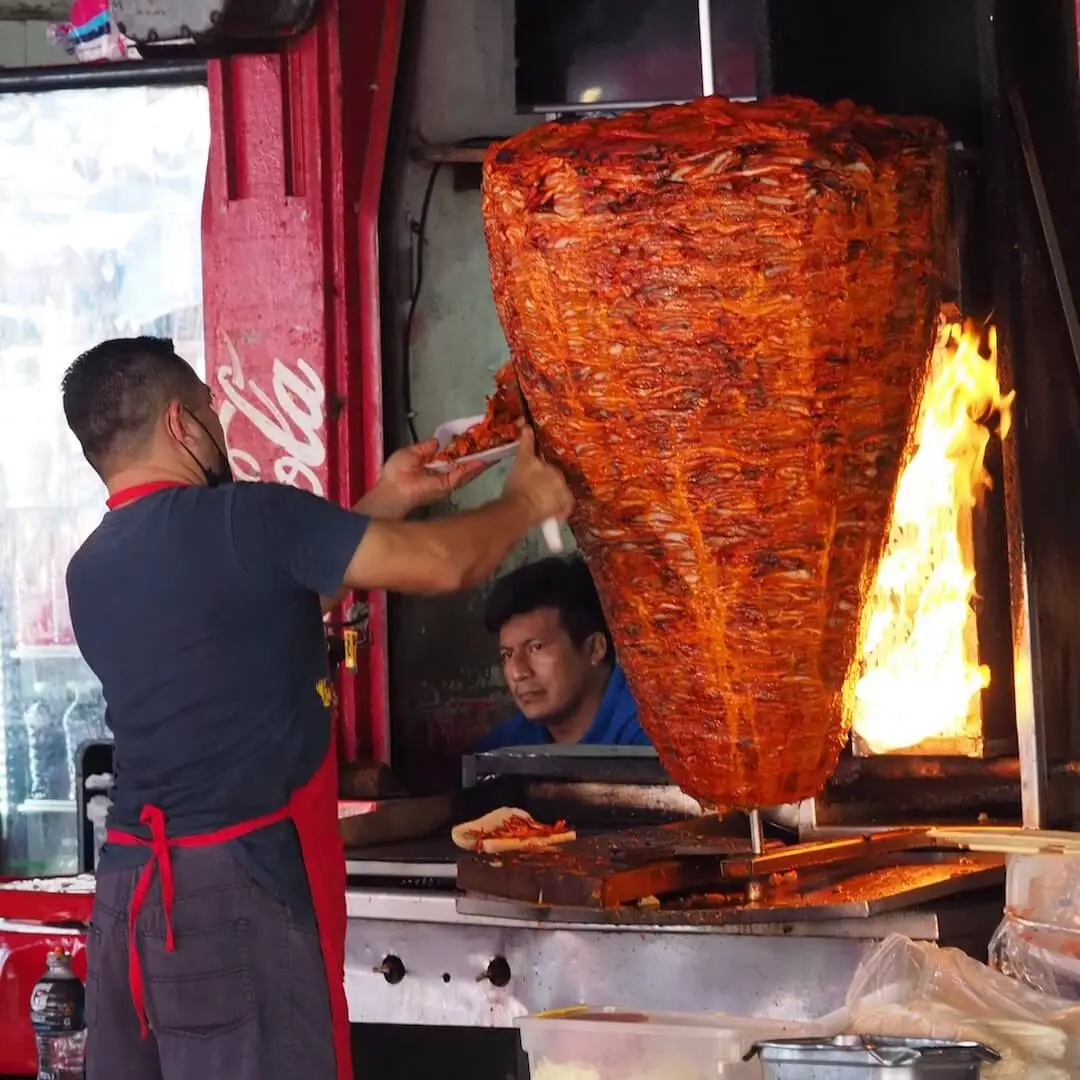 A taco al pastor restaurant