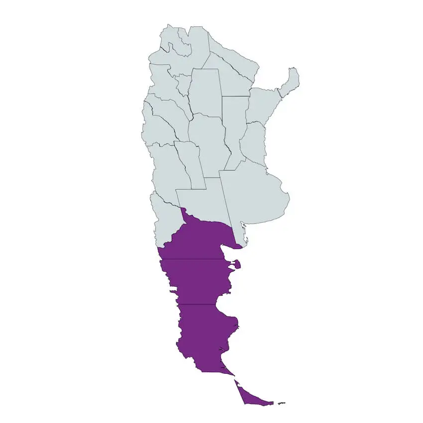 Map of Patagonia