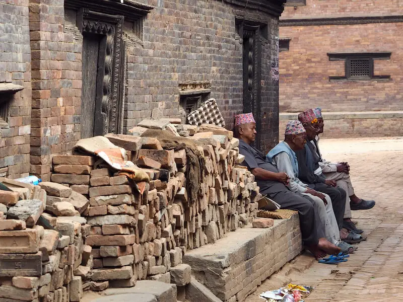 Bhaktapur Nepal earthquake damage.