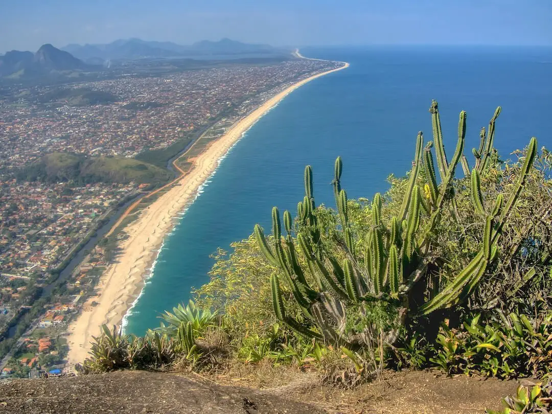 IView od Itaipuacu from the summit of Pedra do Elefante