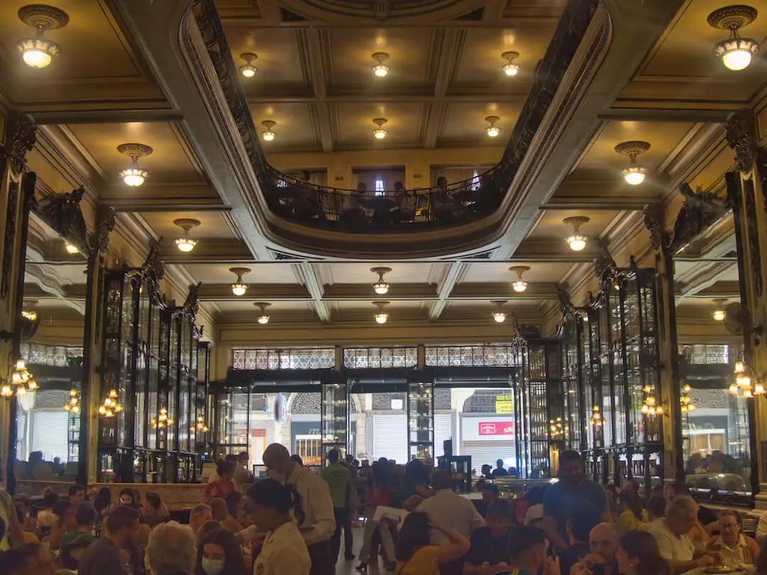 Interior of Confeitaria Colombo Rio de Janeiro