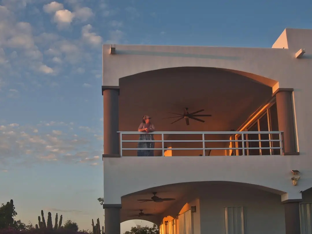 Casa Bougainvillea during "golden hour"