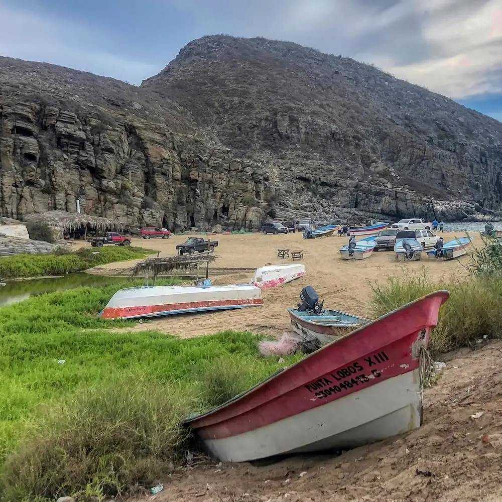 Fishing boats at Punta Lobos