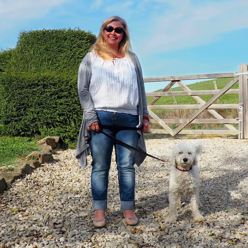 Nicky and Bertie What is a house sitter - Nicky with Bertie