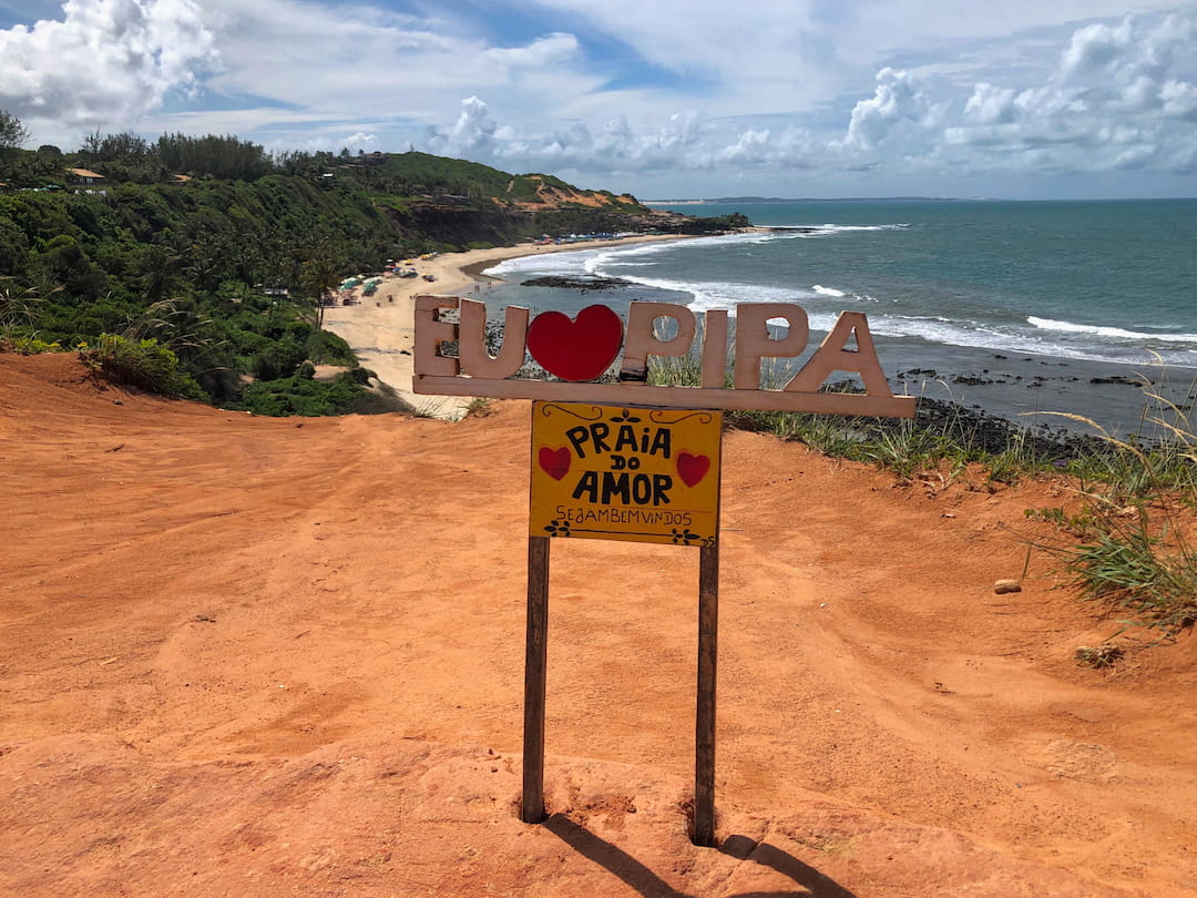 View of Praia do Amor from the Chapadao