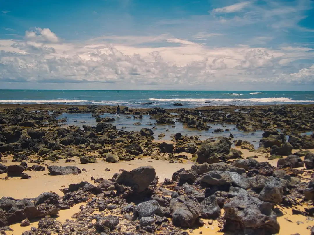 Praia de Pipa at low tide