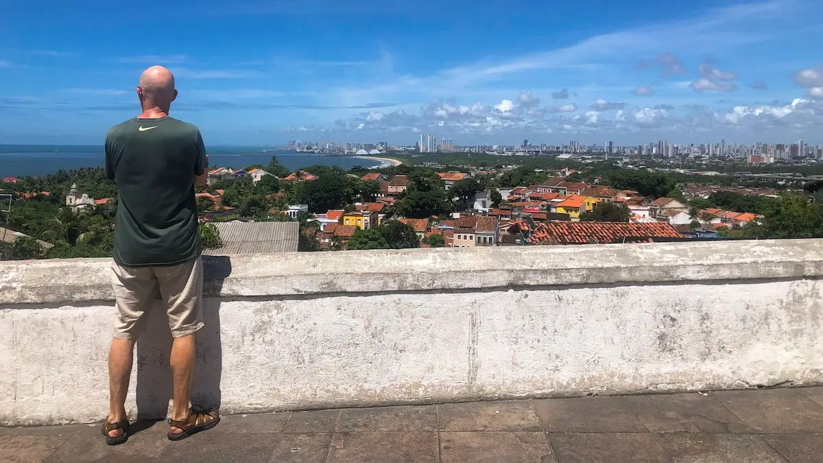 View of Recife from Alto de Se - Olinda Brazil. View of Recife from Alto de Se
