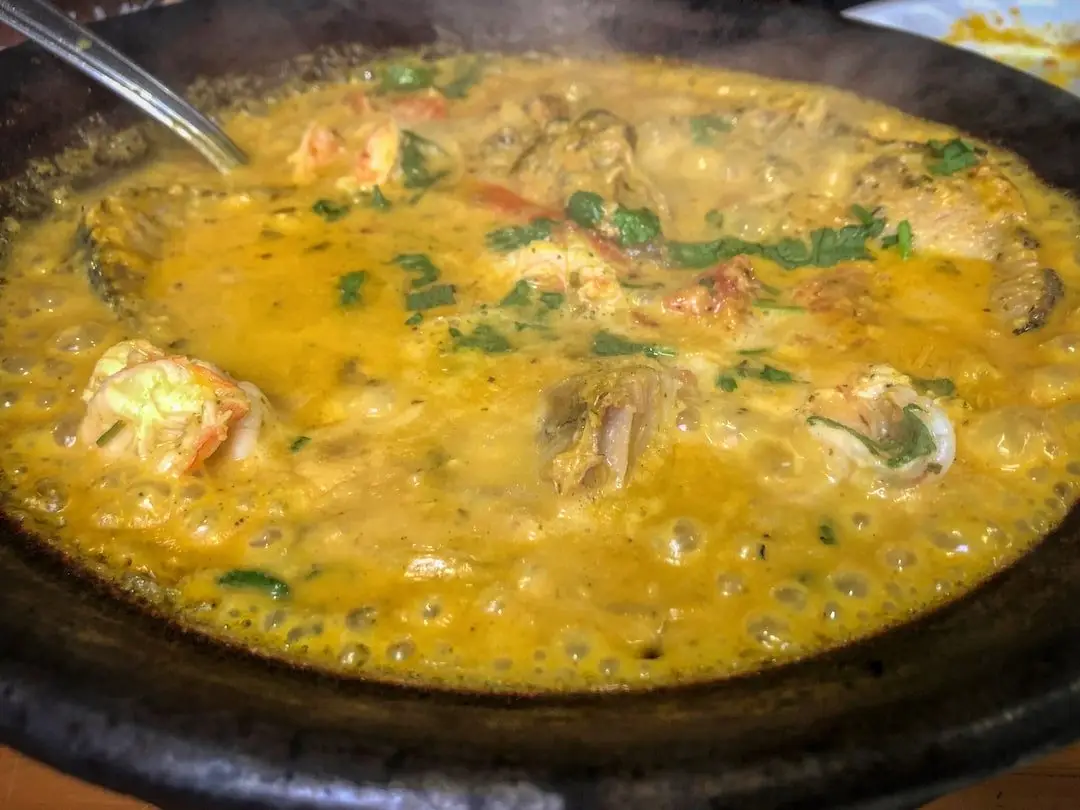 Cadê Q'Chama - Mixed Seafood Moqueca - Salvador Brazil Mixed Seafood Moqueca