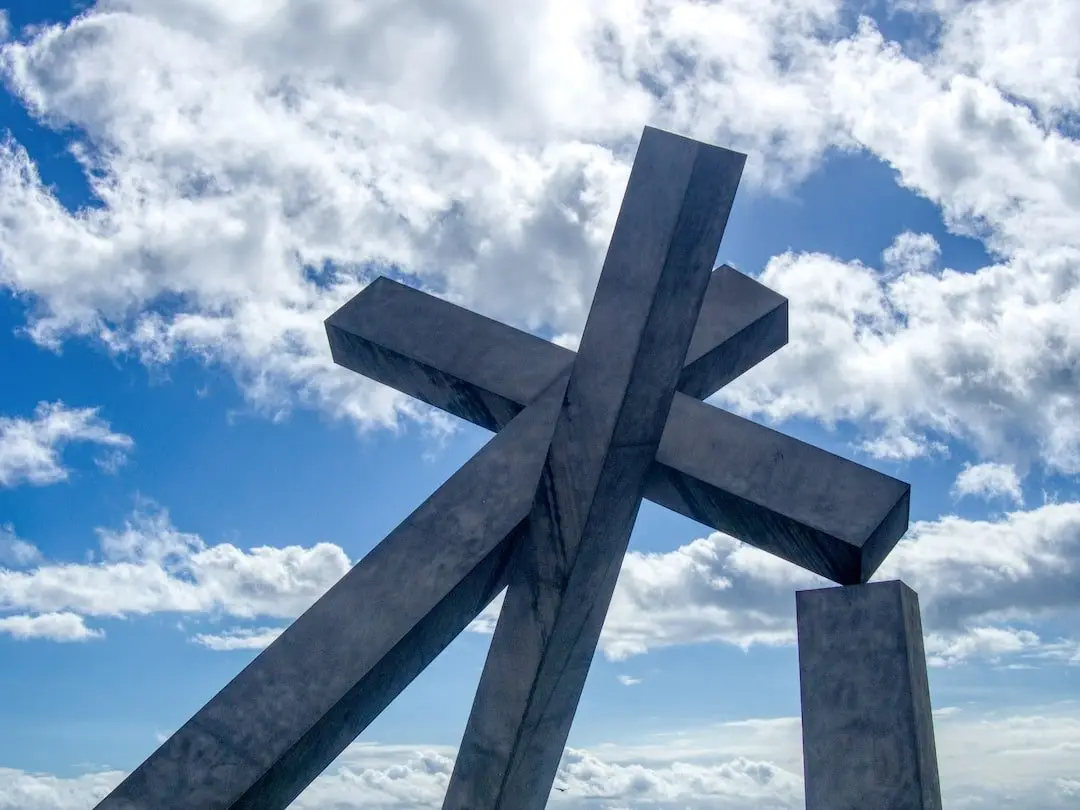 Pelourinho - Fallen Cross Monument. Fallen Cross Monument