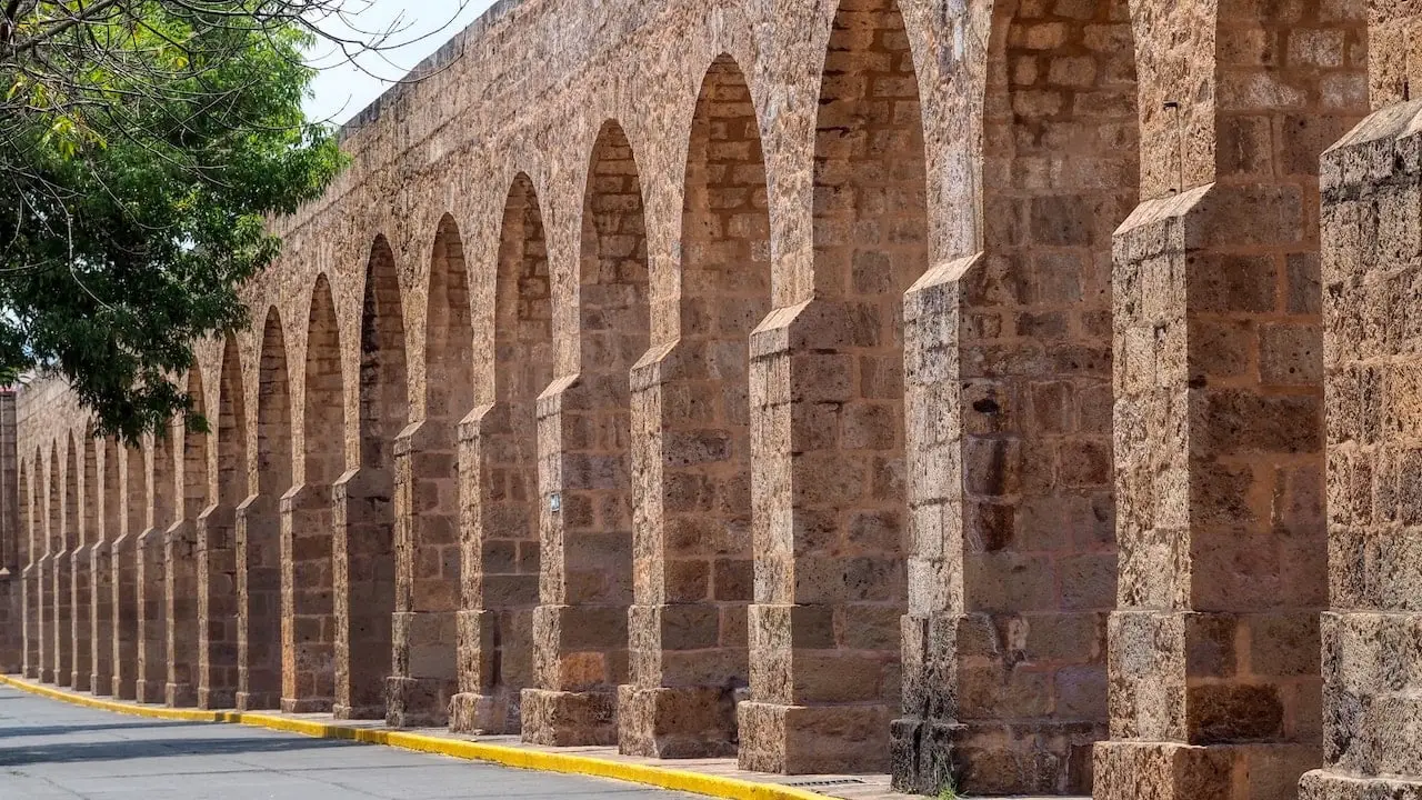Aquaduct - Morelia - Michoacan - Mexico. Morelia Aqueduct