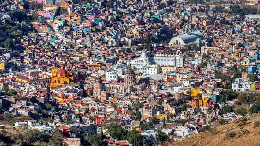 View of Guanajuato from Cerro de la Sirena - Mexico A view of Guanajuato from Cerro de la Sirena
