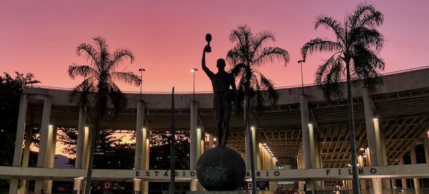 Outside the Maracana Stadium Rio de Janeiro Brazil